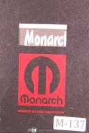 Monarch-Monarch Series 61 Engine Lathe Operation, Parts & Air-Gage Tracer Manual-Series 61-01